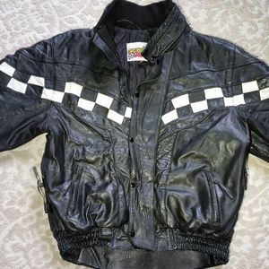 Snowmobile Leather Heavy Jacket